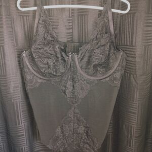 Chic Black Lace Bodysuit